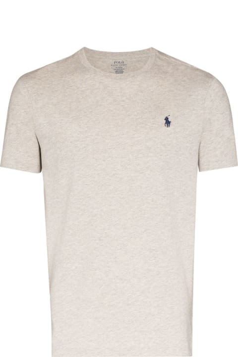 Ralph Lauren Topwear for Men Ralph Lauren Grey Cotton T-shirt