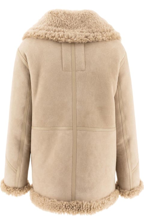 Burberry Coats & Jackets for Women Burberry Shearling Zip-up Jacket