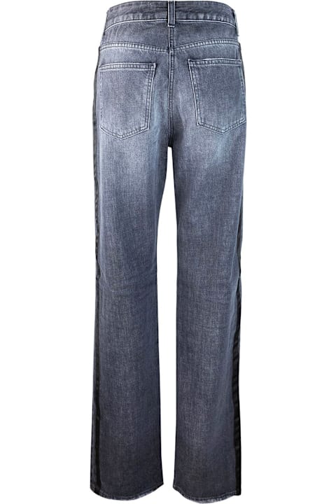 Elisabetta Franchi Jeans for Women Elisabetta Franchi Satin Band Wide-leg Jeans