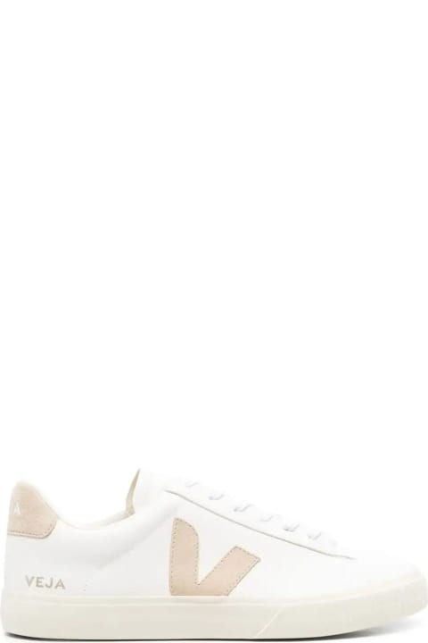 Shoes for Women Veja Campo Chromefree Sneakers In White/almond