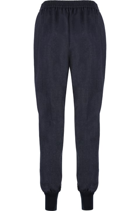 Stella McCartney الملابس لـ السيدات Stella McCartney Wool Track Pants