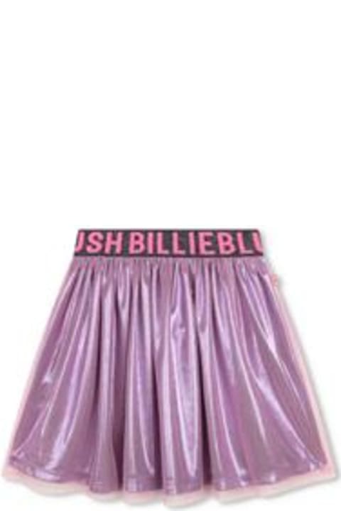 Billieblush for Kids Billieblush Pink Elegant Skirt For Girl With Logo