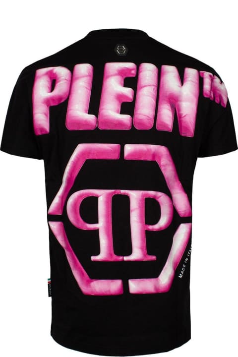 Philipp Plein Topwear for Men Philipp Plein Hexagon Logo-printed Crewneck T-shirt