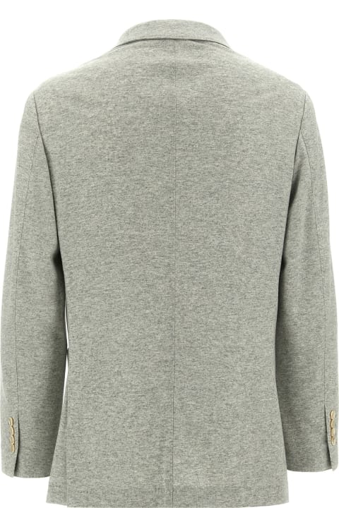 معاطف وجواكت لـ القسم الرجالي Brunello Cucinelli Single-breasted Cashmere Blazer