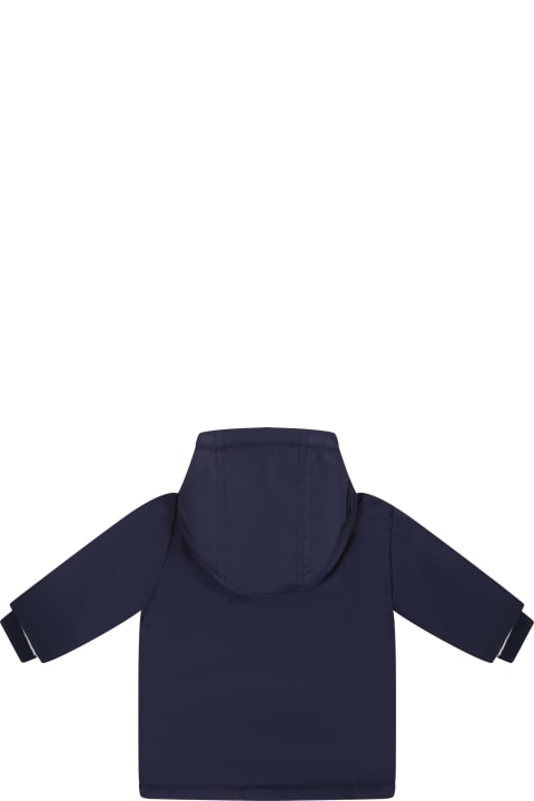 Timberland Coats & Jackets for Baby Boys Timberland Blue Parka For Boy With Logo