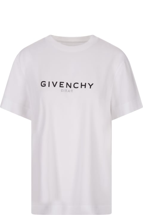 ウィメンズ新着アイテム Givenchy White Givenchy Reverse T-shirt