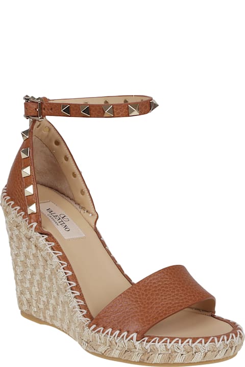 インテリア Valentino Garavani Wedge Espadrillas Rockstud Double T. 15/105