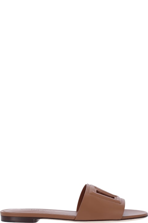 Dolce & Gabbana Logo Slide Sandals