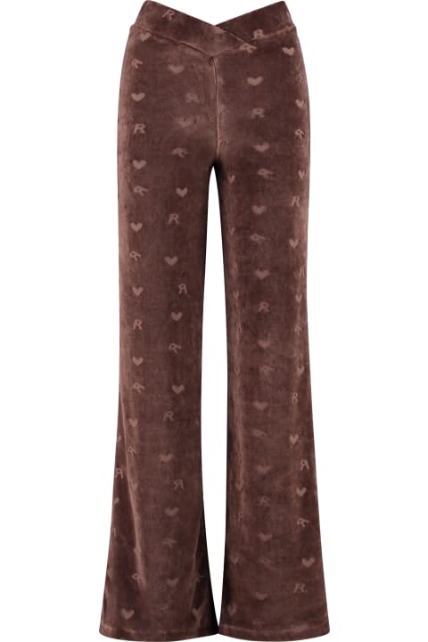 Rotate by Birger Christensen for Women Rotate by Birger Christensen Velour Logo Trousers