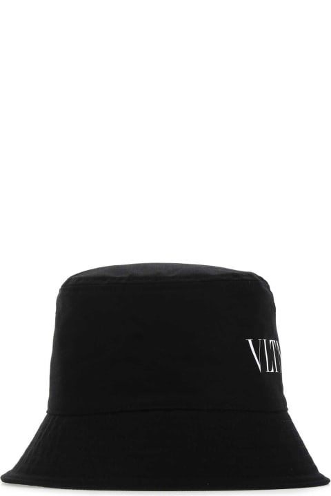 Valentino Garavani Accessories for Men Valentino Garavani Black Cotton Hat