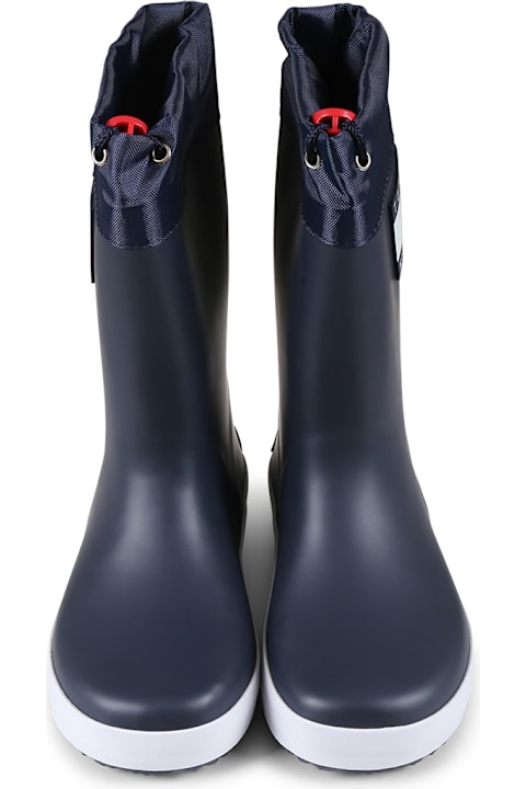 Tommy Hilfiger Shoes for Boys Tommy Hilfiger Blue Rain Boots For Kids With Log