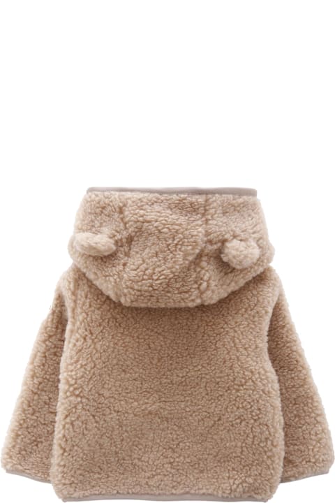 Homeware Moncler Beige Eco-fur For Babykids With Logo