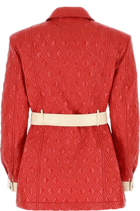 Gucci Coats & Jackets for Women Gucci Red Polyester Jacket
