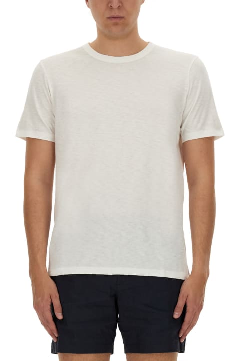 Theory ملابس علوية لـ القسم الرجالي Theory Cotton T-shirt