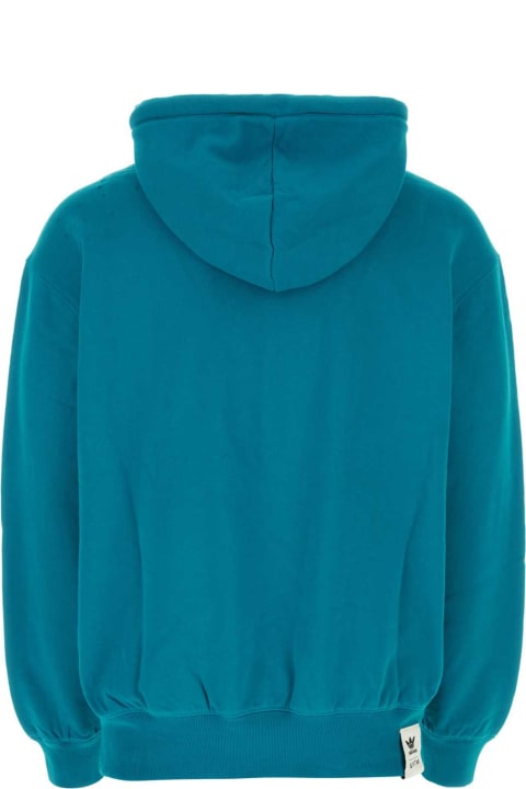 Adidas Fleeces & Tracksuits for Women Adidas Turquoise Cotton Adidas X Song For The Mute Sweatshirt