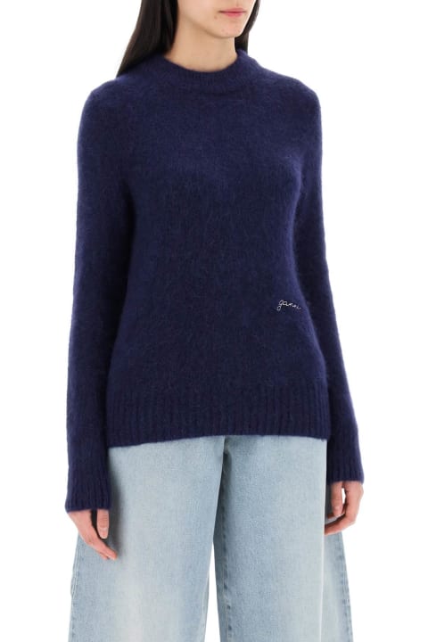 Ganni Sweaters for Women Ganni Brushed Alpaca And Wool Sweater