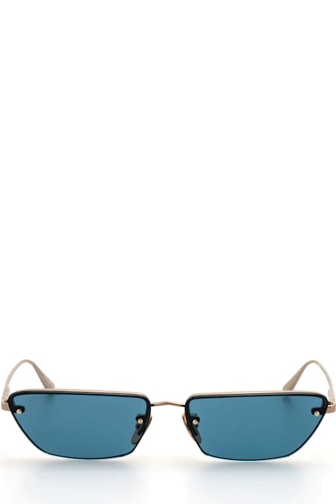 Linda Farrow for Kids Linda Farrow Cleo - Light Gold / Aqua Sunglasses