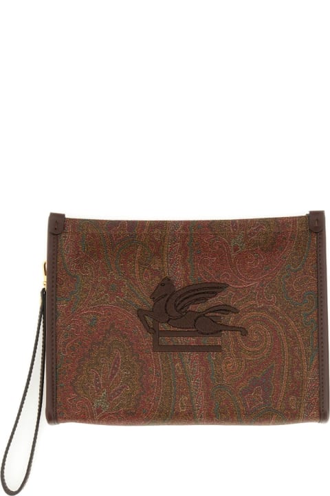 Homeware Etro Paisley Jacquard Media Pouch