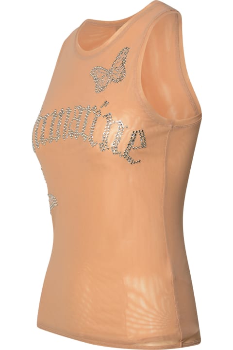 Blumarine Topwear for Women Blumarine Nylon Blend Tank Top Nude