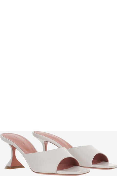 Amina Muaddi Lupita Leather Sandals