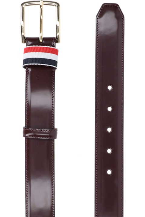 Thom Browne Belts for Men Thom Browne 'striped Loop' Belt
