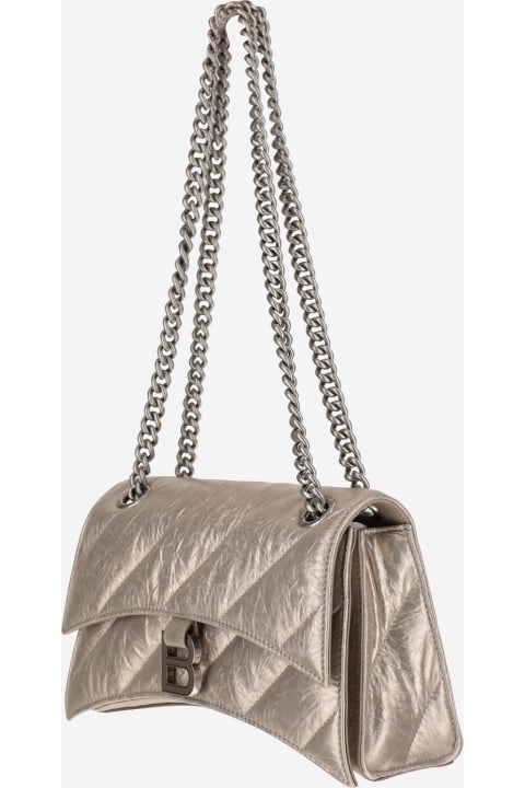 Balenciaga for Women Balenciaga Small Quilted Crush Chain Bag