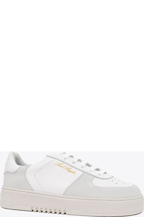 Orbit Sneakers White leather and grey suede low top lace-up sneaker - Orbit