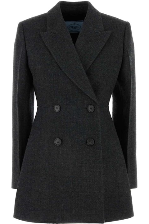 Prada for Women Prada Charcoal Wool Blazer