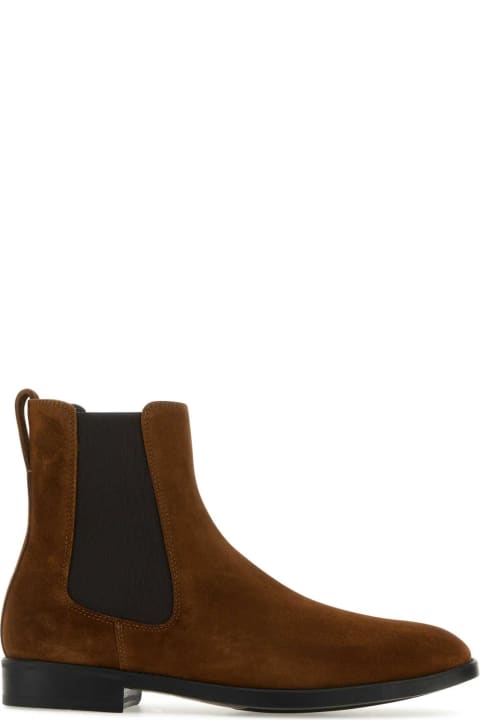 Tom Ford Boots for Men Tom Ford Caramel Suede Ankle Boots