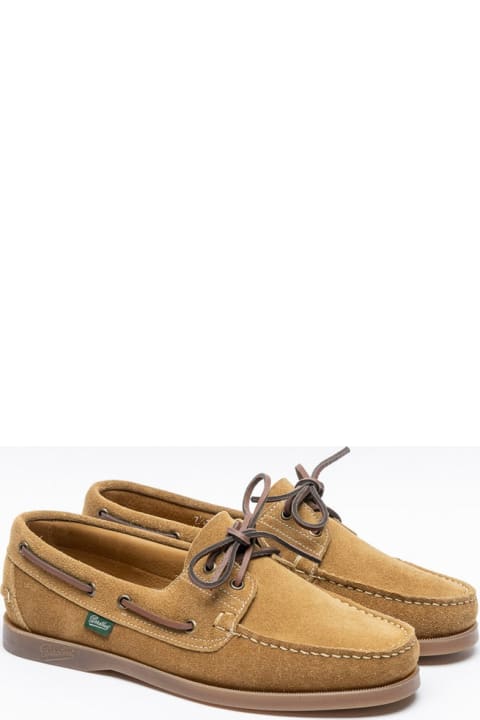 Paraboot Loafers & Boat Shoes for Women Paraboot Barth Tobacco Suede Boat Loafer