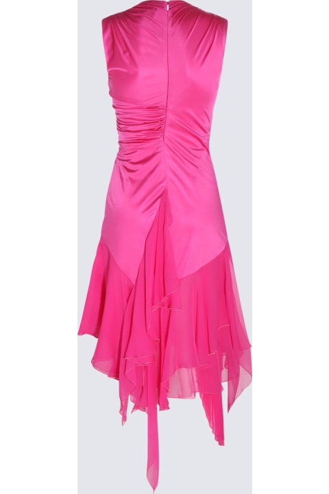 Versace Women Versace Glossy Pink Viscose Dress