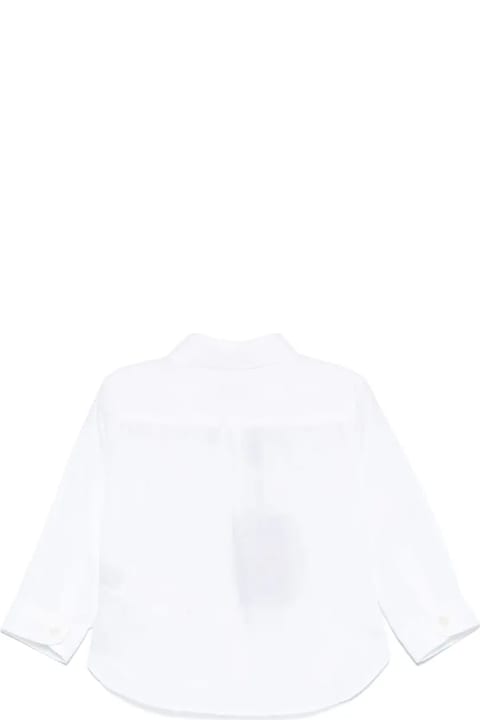 Fashion for Baby Girls Etro White Jacquard Shirt With Embroidered Logo