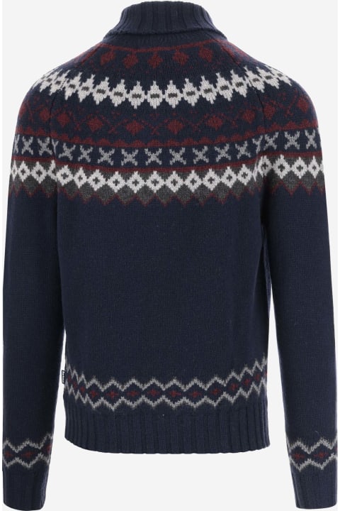 Barbour Sweaters for Men Barbour Wool Sweater With Geometric Pattern