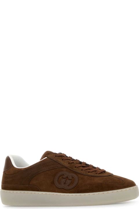 Homeware Gucci Brown Suede G75 Sneakers