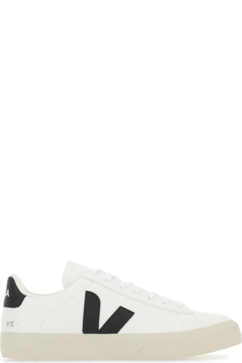 Homeware Veja White Chromefree Leather Campo Sneakers