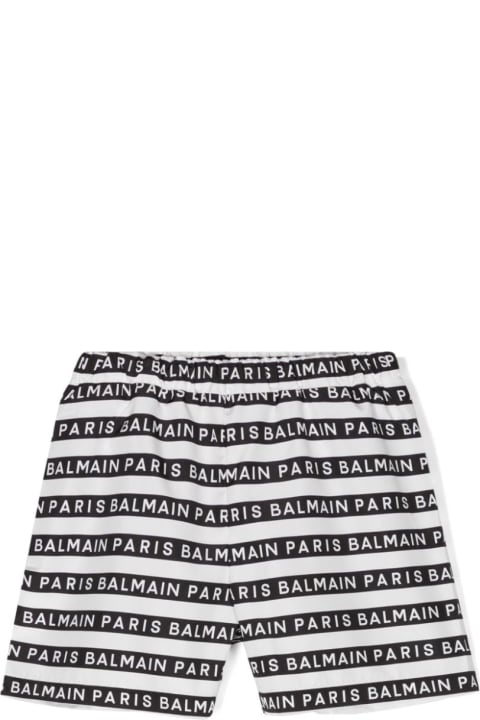 Balmain Swimwear for Women Balmain Striped Swimsuit