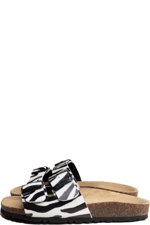 Homeware MC2 Saint Barth Cork Sandals Zebra Print