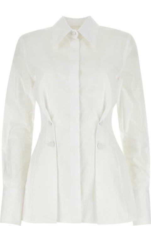 Givenchy for Women Givenchy Pleated Effect Poplin Shirt