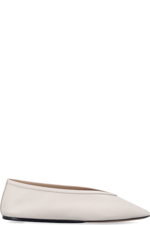 Le Monde Beryl Le Monde Béryl Luna Ecru Leather Slipper