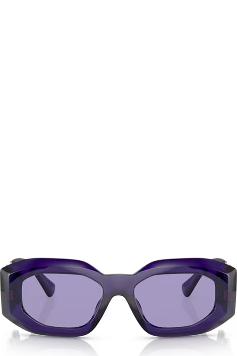 Versace Eyewear Eyewear for Men Versace Eyewear Ve4425u Purple Transparent Sunglasses