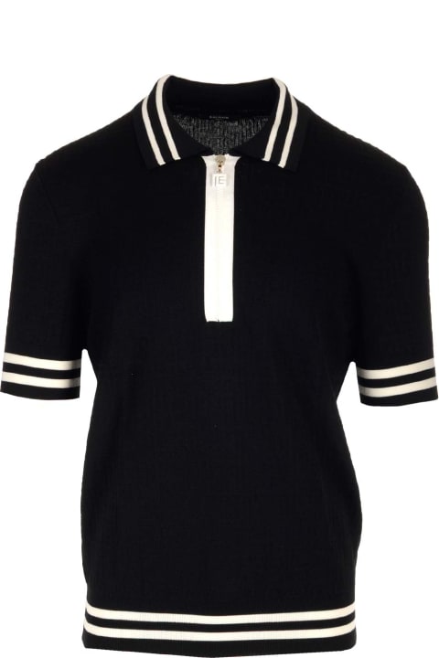 Topwear for Men Balmain Polo Shirt In Wool Blend