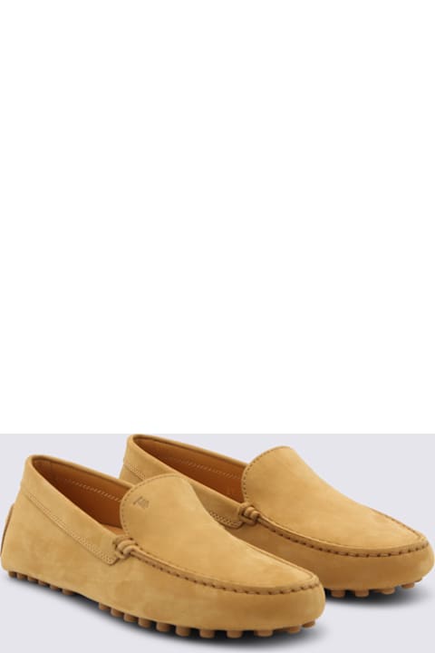 Tod's Camel Leather Loafers