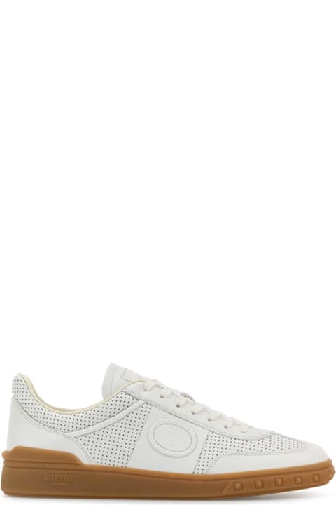 Valentino Garavani White Nappa Leather Upvillage Sneakers