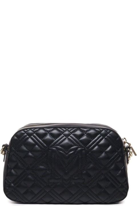 Love Moschino for Women Love Moschino Logo Lettering Quilted Crossbody Bag