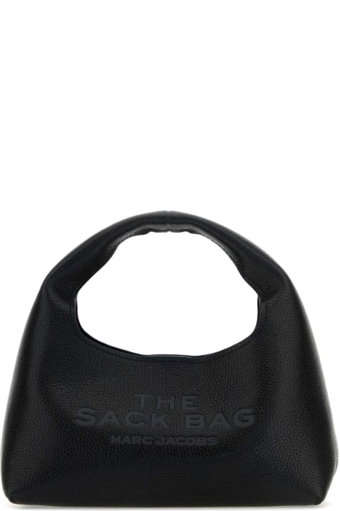 ウィメンズ新着アイテム Marc Jacobs Black Leather Mini The Sack Bag Handbag