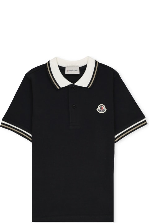 T-Shirts & Polo Shirts for Boys Moncler Logoed Polo Shirt