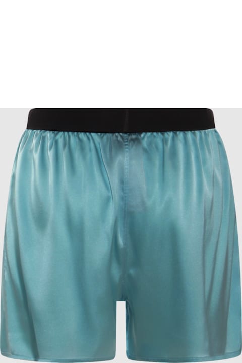 Tom Ford Pants & Shorts for Women Tom Ford Light Blue Silk Short
