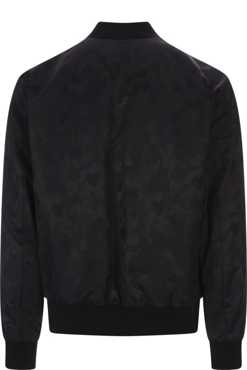 Coats & Jackets for Men Moncler Black Demonte Reversible Down Jacket