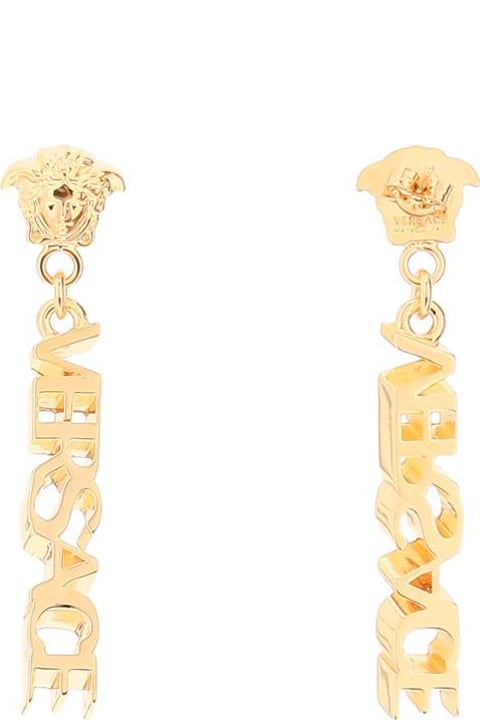 Versace Jewelry for Women Versace Logo Pendant Earrings