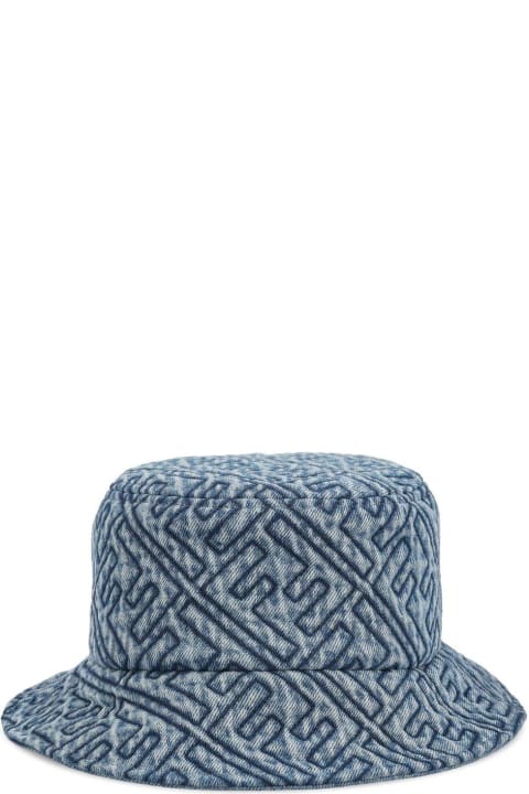 Fendi Sale for Women Fendi Ff Motif Denim Bucket Hat